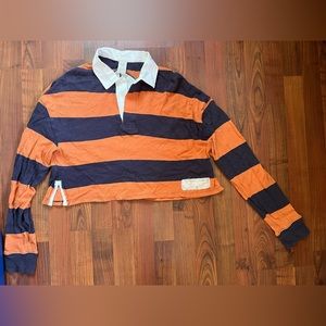 Free People Striped Polo